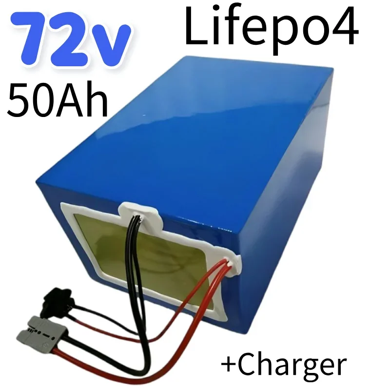 Lifepo4 72V 50Ah with Bluetooth for Bike, scooter, Motorbike, crane truck, charger 10A, 5000W, 10kW