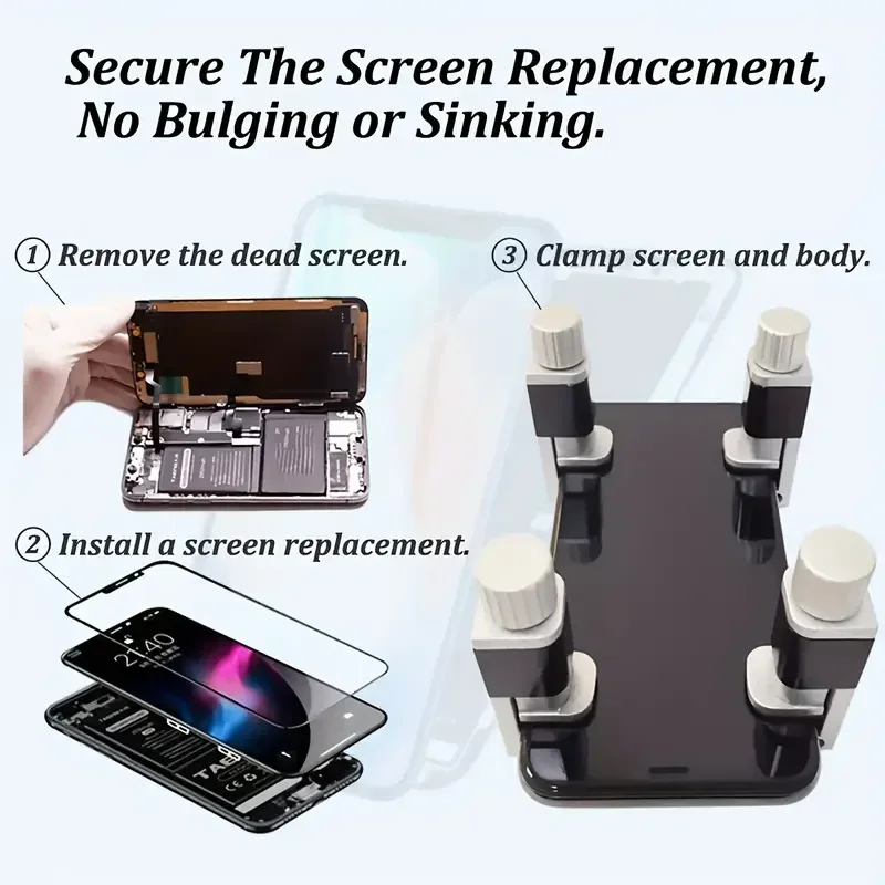 Adjustable Phone Repair Clamp - Screen Securing Tool For Smartphones, Tablets, Laptops & Ipads
