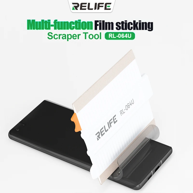 RELIFE RL-064U Multi-Function Hydrogel Film Sticking Scraper for Mobile Phone LCD Screen Film Sticking Auxiliary Tools