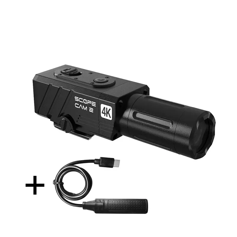 RunCam Scope Cam 2 4K cámara Airsoft Zoom Digital Crosshairs personalizados IP64 Paintball aplicación impermeable 1400mAh 128G Scopecam
