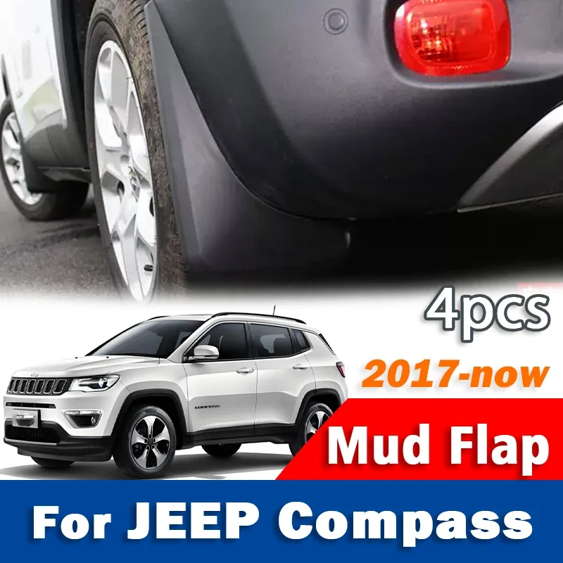 FOR NEW JEEP Compass Mudguard Mud Flap Guards Splash Fender Mudflaps Car Accessories 4pcs 2017 2018 2019 2020 2021 2022 2023+