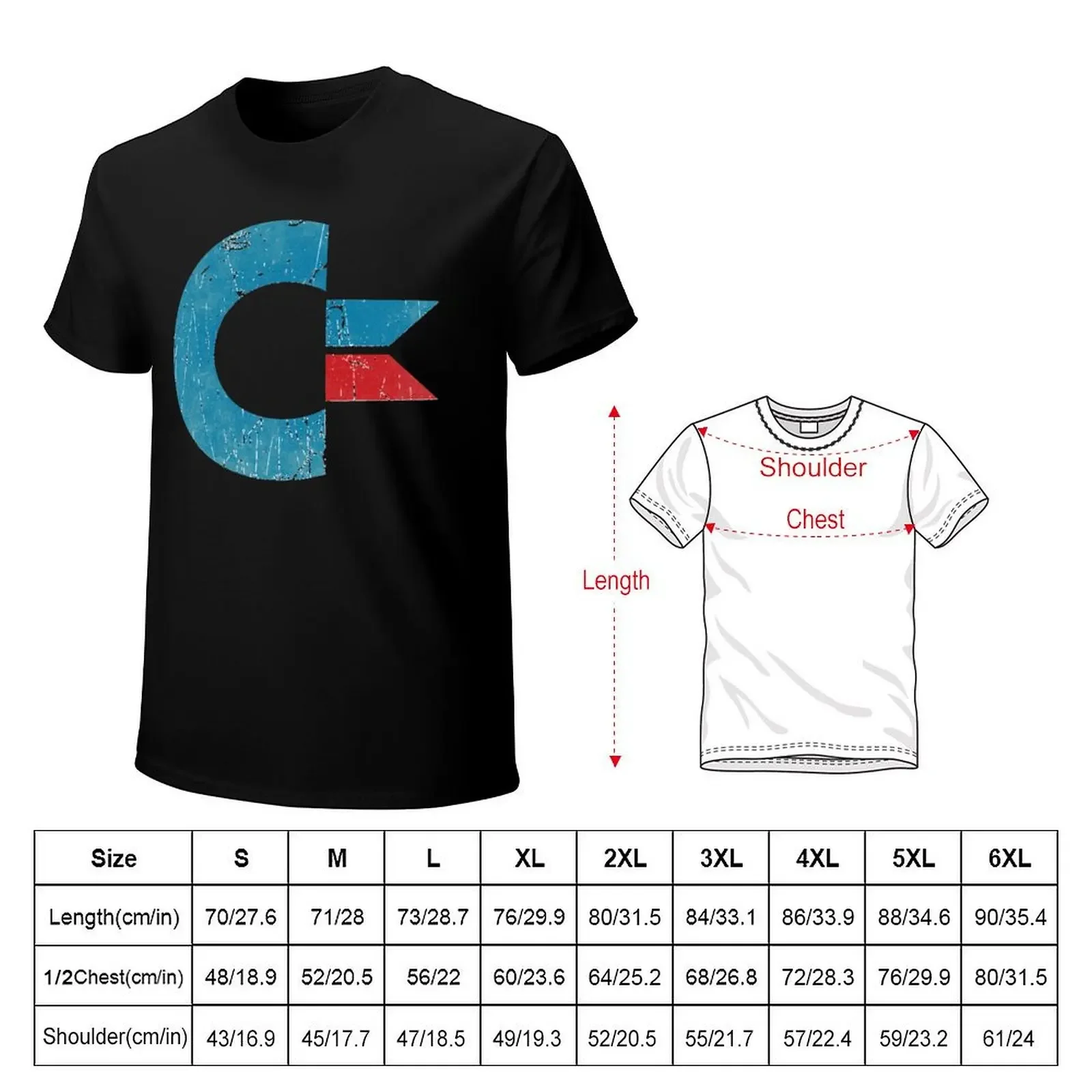 Commodore retro logo T-Shirt summer clothes Blouse shirts graphic tee quick-drying cotton t shirt men