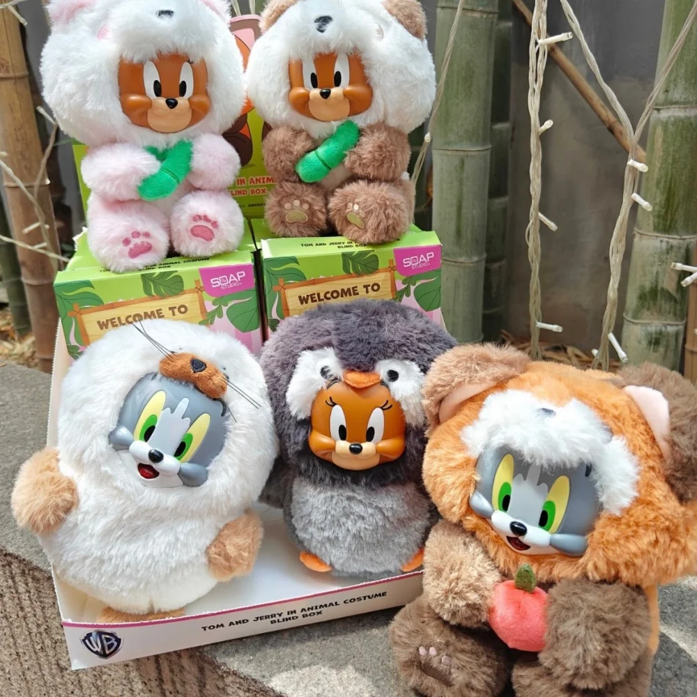 

Genuine Tom And Jerry Plush Doll Toy Student Bedroom Desk Decor Ornament Cute Cartoon Animal Series Plushies Girl Christmas Gift