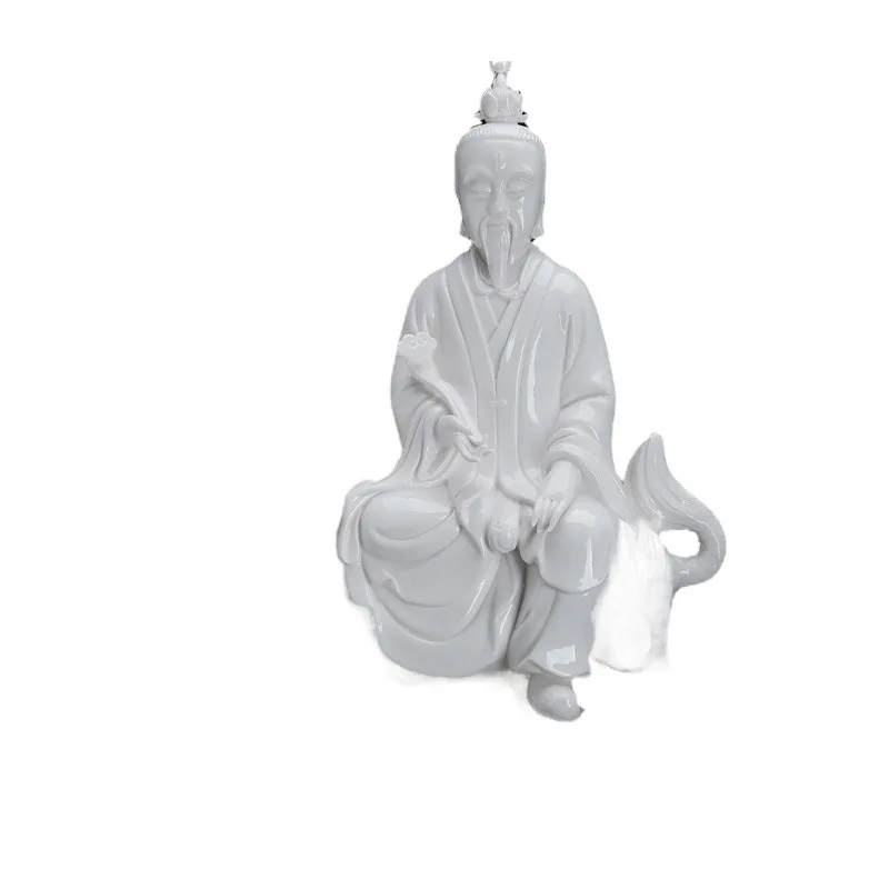 Белая фарфоровая статуэтка PYH Тайи для облегчения страданий Тяньцзунь Лэйзу, звук грома, керамическое настольное украшение с общим мотивом.