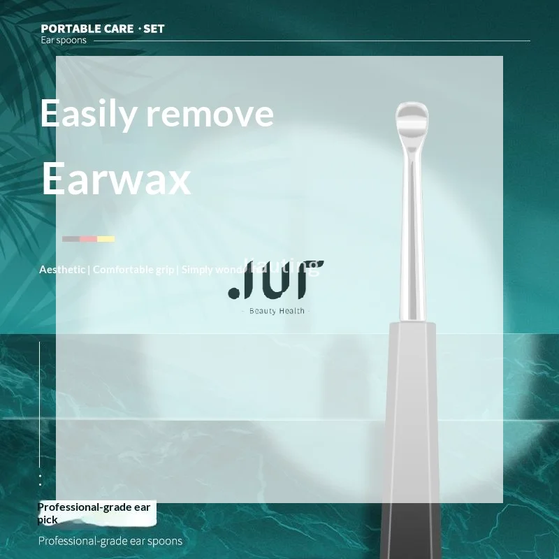 Stainless Steel Ear Pick With Polished Smooth Tip Non Slip Handle For Daily Ear Care Home Travel
