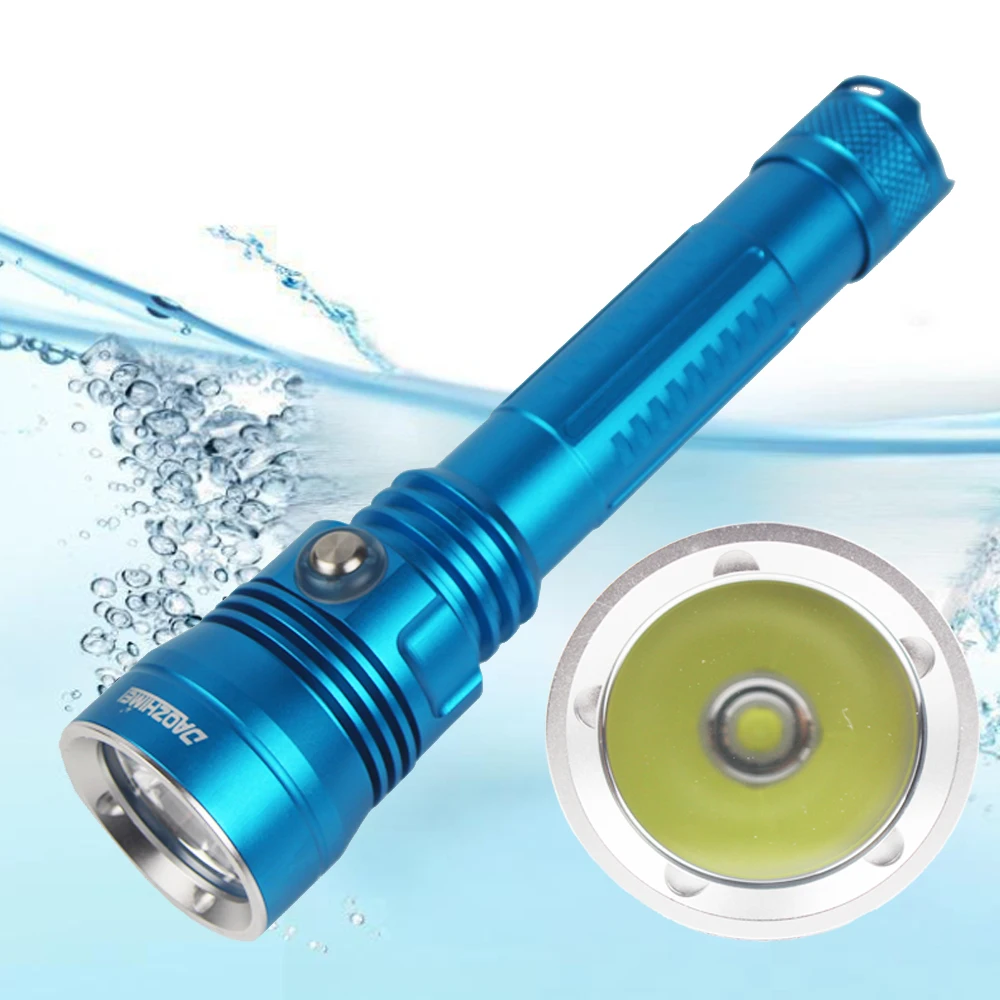 

8000LM High Power LED Diving Flashlight Underwater Powerful Professional Torch IPX8 Waterproof LED Spearfishing Diver Lamp