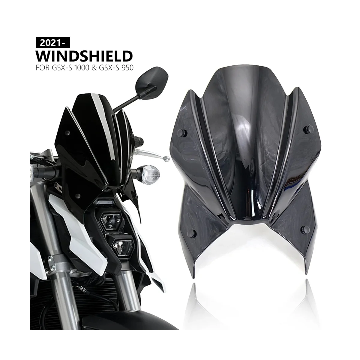 Motorcycle Windshield Windscreen Air Deflector for GSX-S1000 GSX-S950 GSX-S 1000