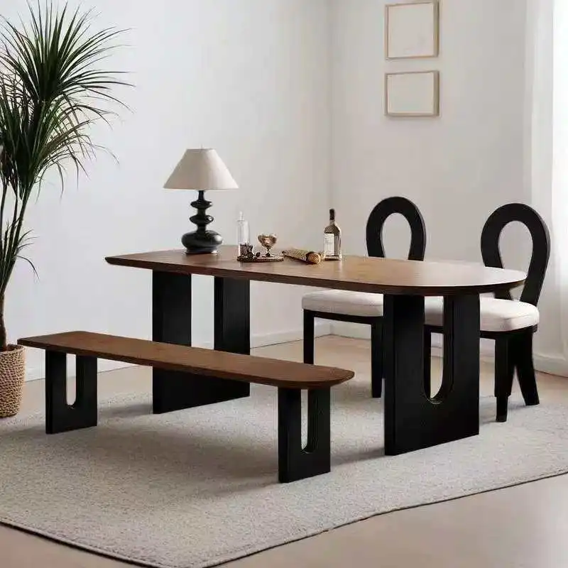 

Роскошный обеденный стол для приема, кухни, скандинавский современный деревянный обеденный стол середины века, стулья, дизайнерская мебель для гостиной Muebles