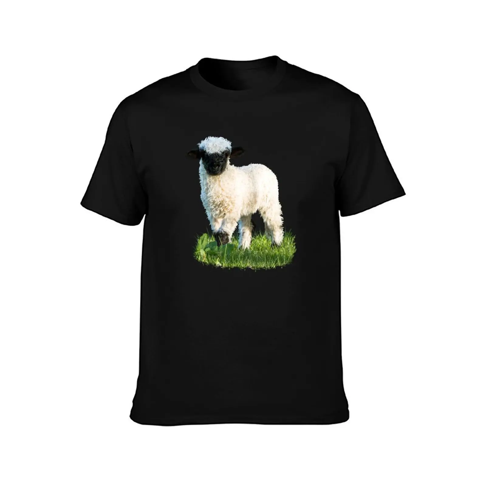 Valais Blacknose Lamb in a Meadow T-Shirt UV Sun Protection Tee Shirt T-Shirt