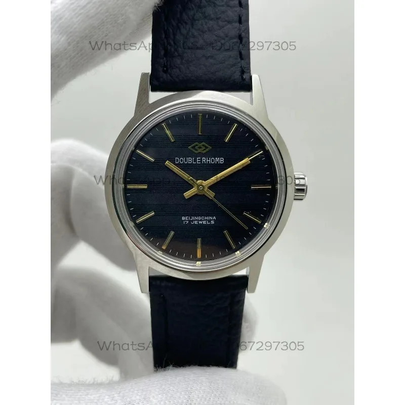 Manual Black Dial, Striped Dial, Mechanical Watch