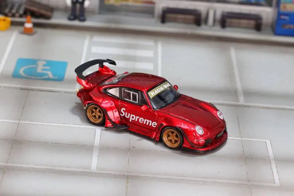 SW Diecast 1:64 Porsche 911 RWB 993 Alloy Car Model Porsche Play Vehicles Collectible Model Cars Toys for Boys Gift view 4
