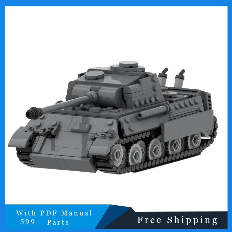 

599 шт. креативный строительный блок серый ретро танк технология кирпичи модель образование DIY сборка игрушка для мальчиков подарок на день рождения и Рождество