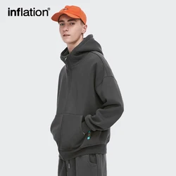 INFLATION Winter Thick Fleece Hooded Jacket Unisxe 350gsm Premium Zip Up Hoodies