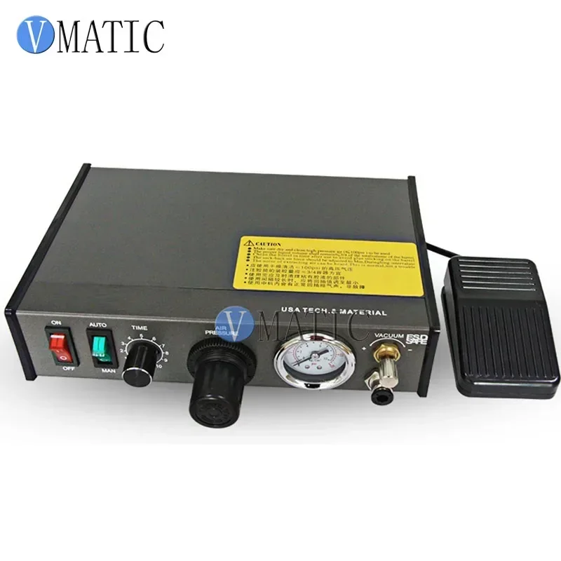 ‌Digital Pneumatic Dispenser 220V | Semi-Auto Liquid Glue Controller for Electronics/LED Assembly + FS‌