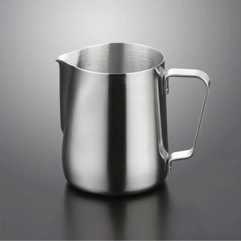 350/600/1000ml Milk Creamer Frothing Pitcher With Scale Stainless Steel Coffee Cup Jug Latte Espresso Steaming Cappuccino Cup