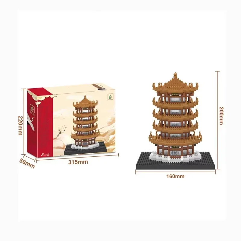 Blocos de construção de arquitetura tradicional chinesa tiananmen pagode templo do céu mini tijolos conjunto brinquedo presente para adultos crianças