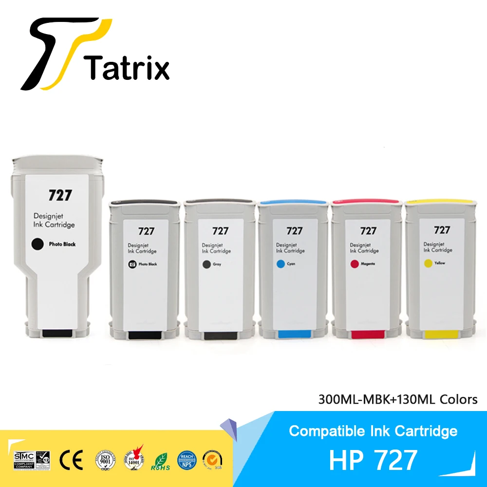 

Tatrix For HP 727 727XL hp727 Compatible ink cartridge Designjet T920 T930 T1500 T2500 T930 T1530 T2530 printer