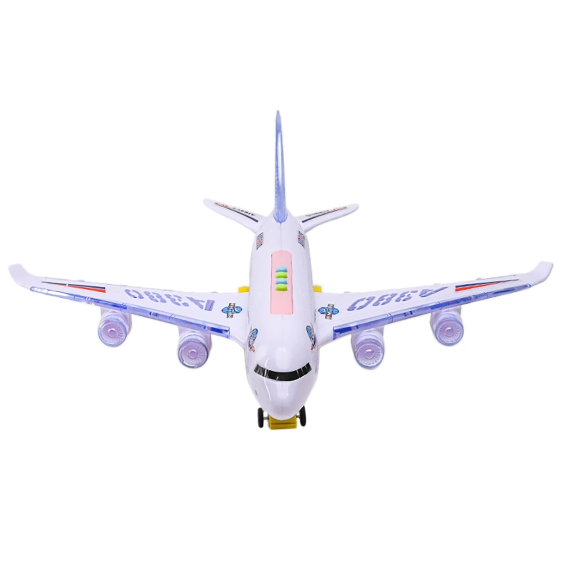 Children's Aircraft Large Toy Aircraft Passenger Aircraft Electric Universal Light Early Education Story Machine A