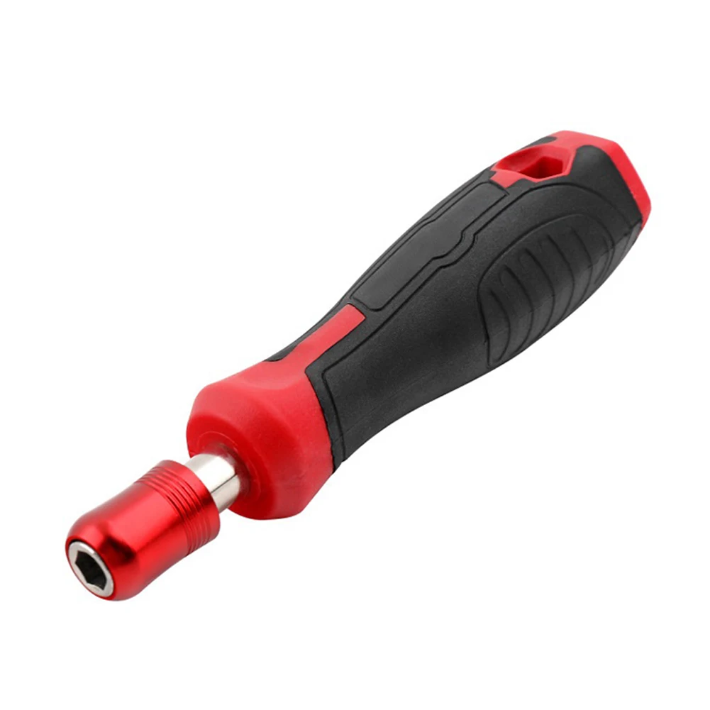 1/4\'\' Hex Screwdriver Handle Magnetic Screw Driver Bits Holder Self-Locking Adapter For Screwdriver Bits Socket Wrench Rubber