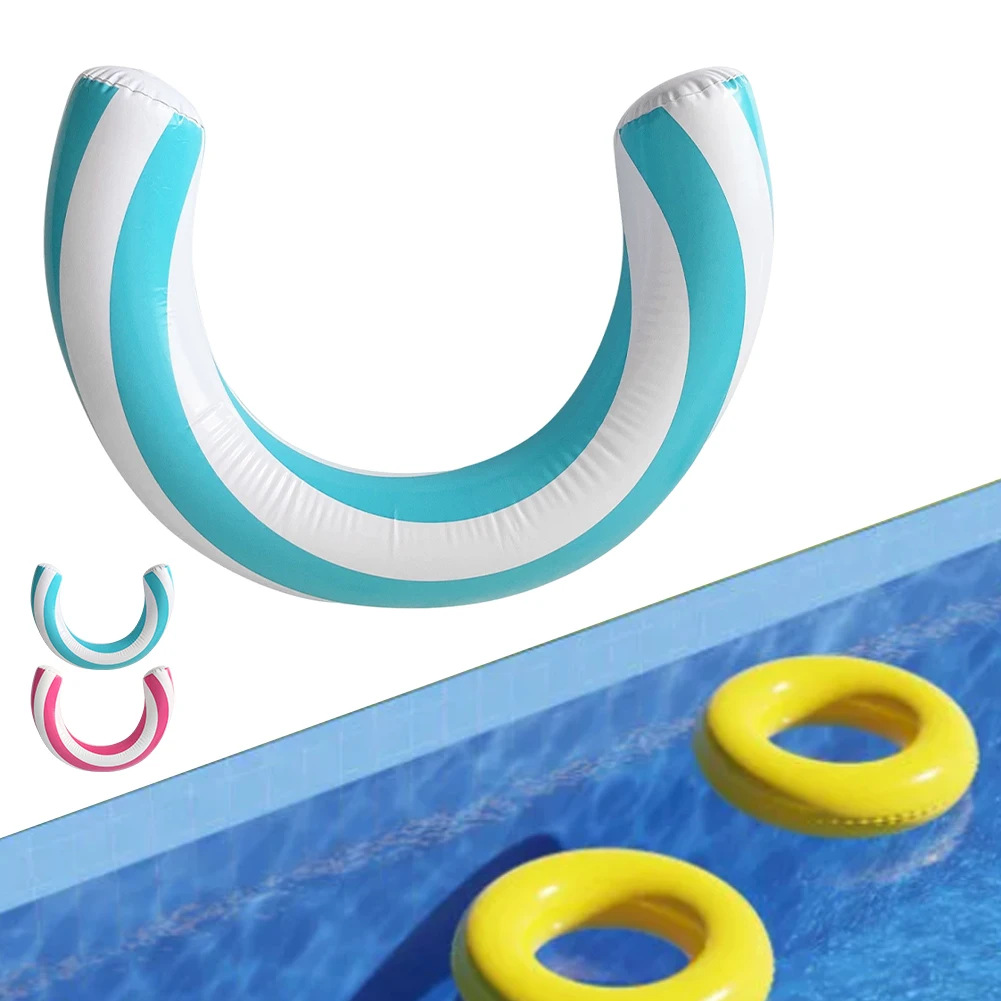 Swim Inflatable U Shape Buoyancy Stick Arc Buoyancy Stick for Fun Summer Swimming Pool Accessory for All Ages Air Noodles Stick
