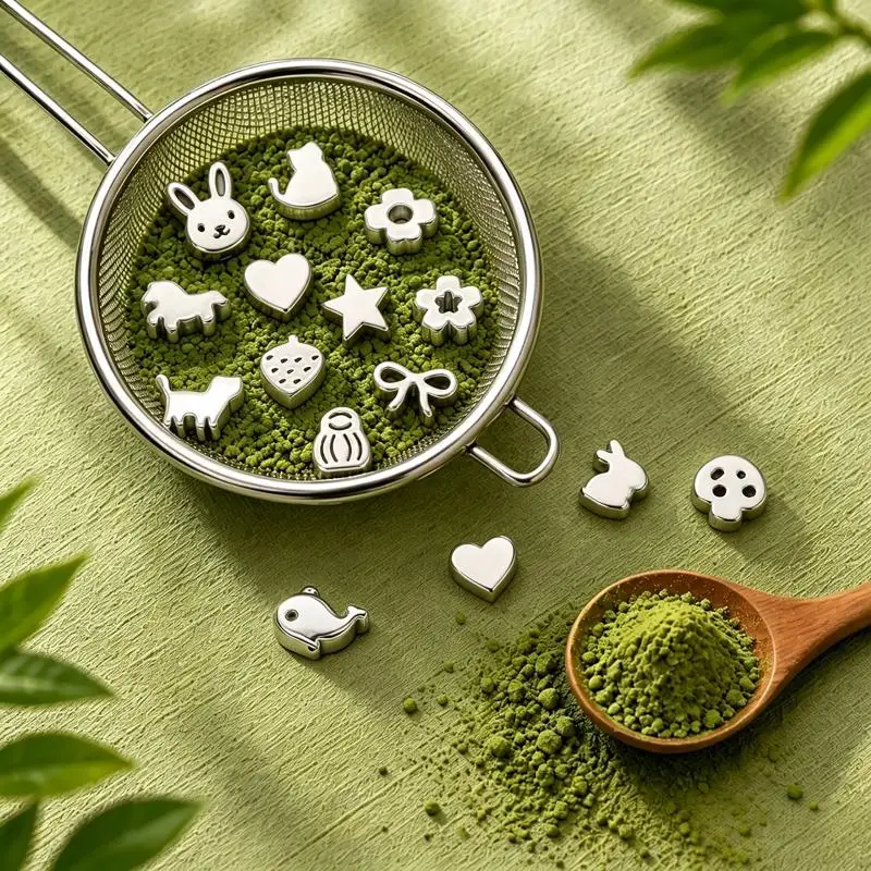 Premium Anti-Clump Matcha Sifter Stainless Steel Sieve With Rolling Beads For Smooth Sifting No More Lumps Food-Safe Durable