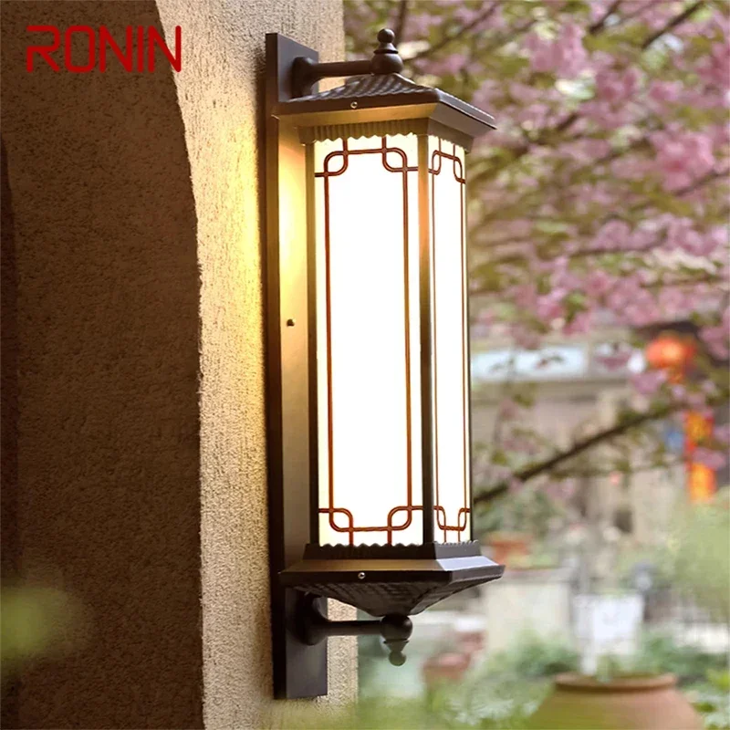 

RONIN Contemporary LED Outdoor Wall Lamps Electric Simplicity Waterproof Balcony Hallway Courtyard Villa Gate Hotel