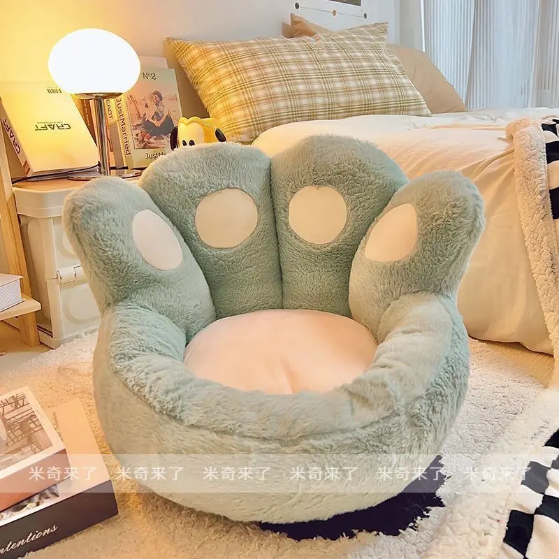 For Cat claw futon seat cushion plush seat cushion tatami on the ground bedroom bay window floor backing integrated lazy sofa