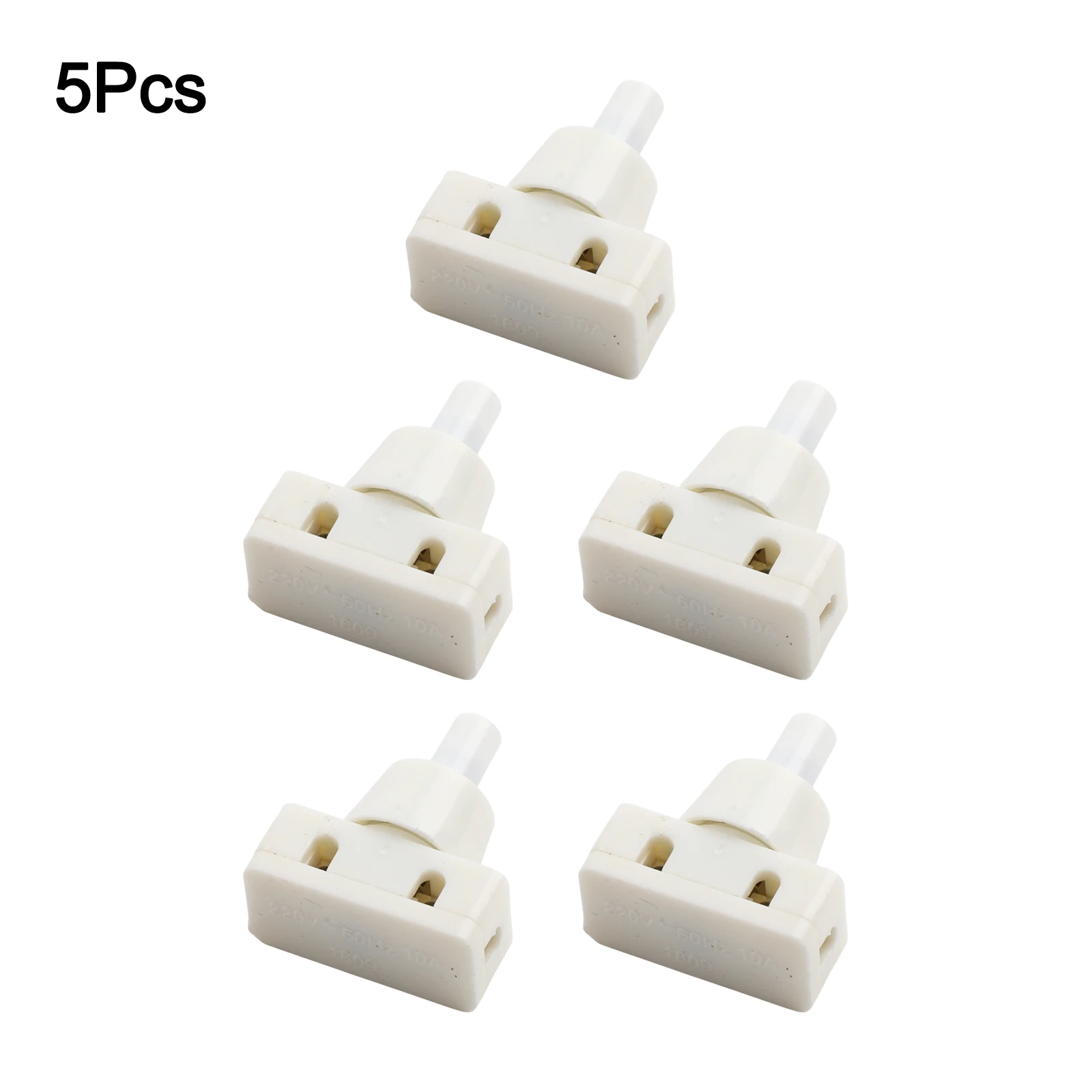Push Button Switch 2A 250V Selflocking Type Plastic ABS Material Screw Terminal Connection for Lamp and Appliance Use