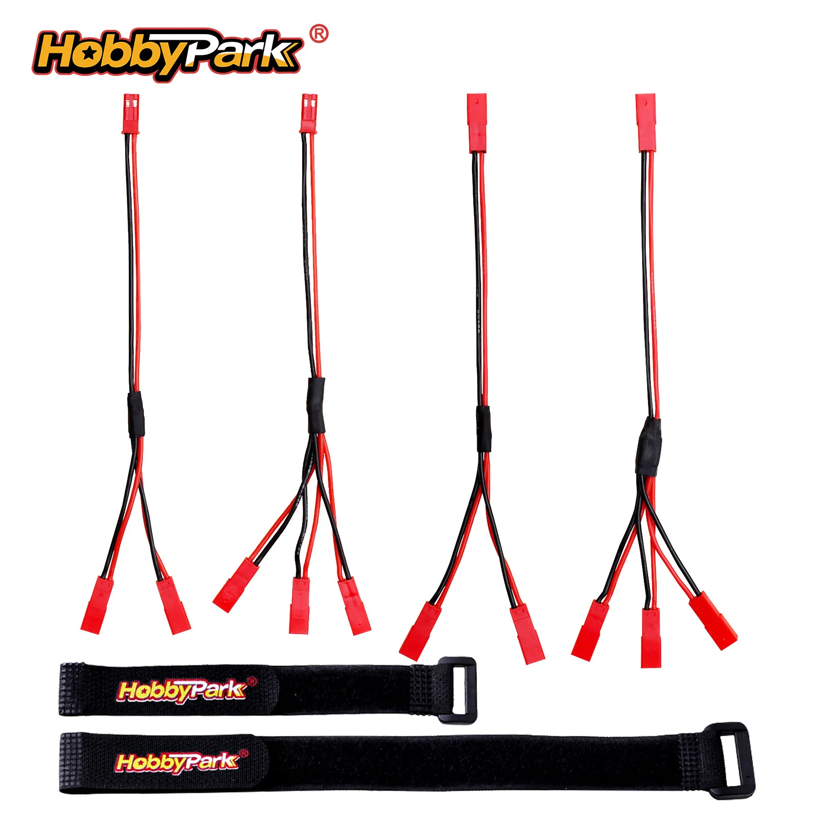 HobbyPark JST Plug Splitter Male Female JST Y Parallel Adapter for RC Car Crawler ESC Battery Motor Cooling Fan Harness