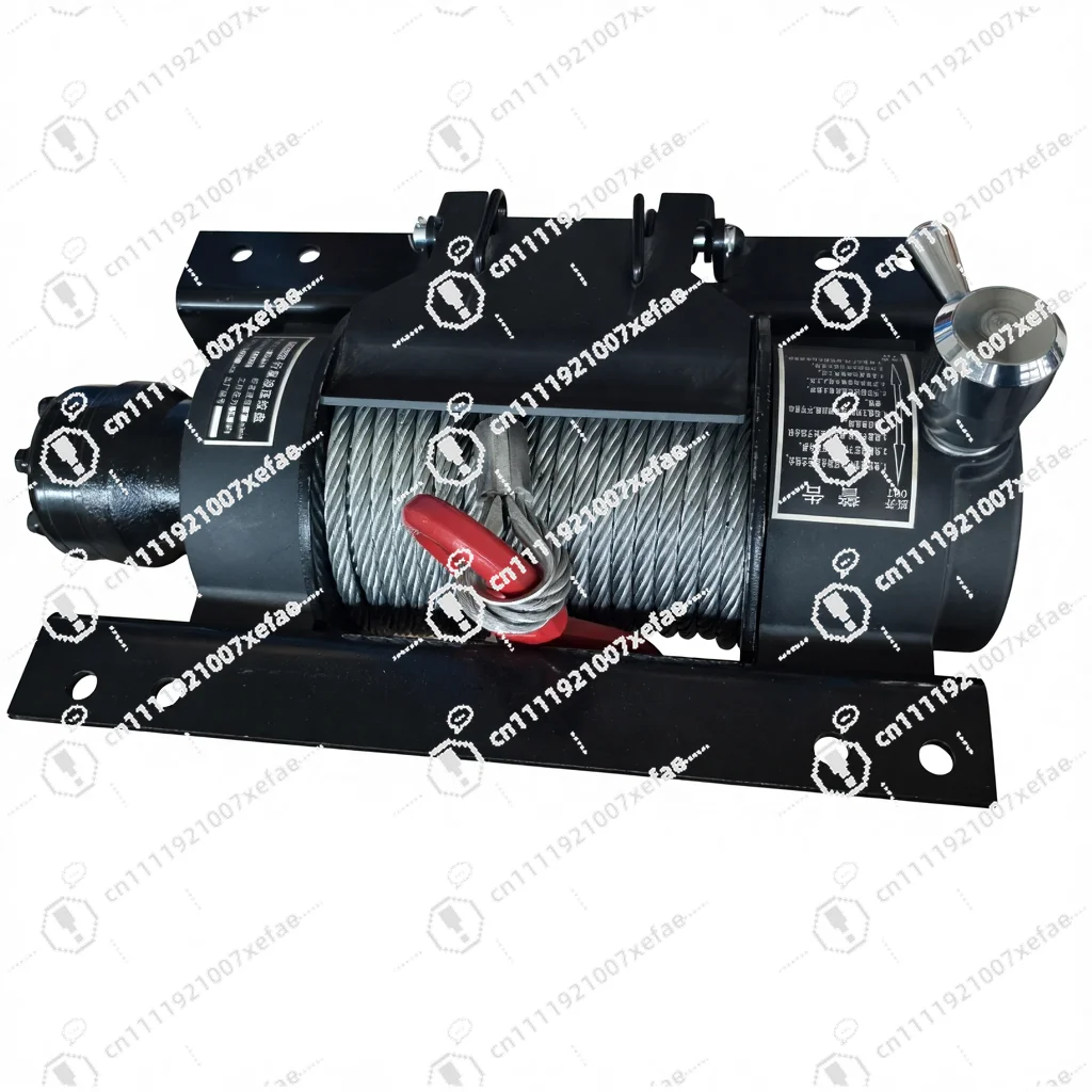 The 12,000 lb portable winch is suitable for rescue operations in rescue vehicles.