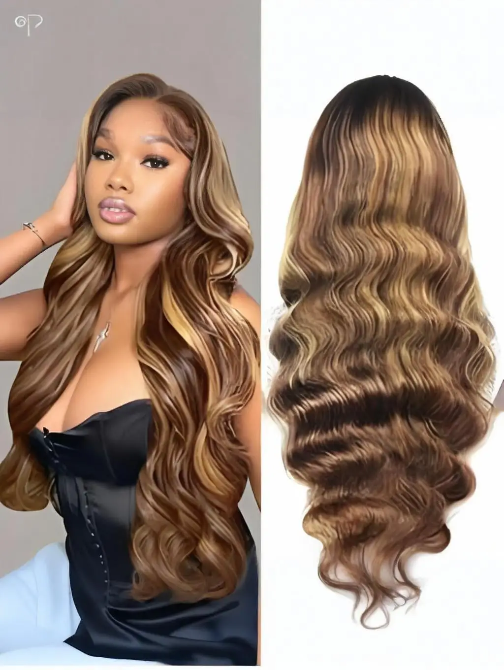 

Цветные парики P4/27, 13x6 HD, омбре, с эффектом Body Wave, на кружевной основе, 40 дюймов, медово-русые, предварительно выщипанные, 200% плотность, фронтальные парики на кружевной основе