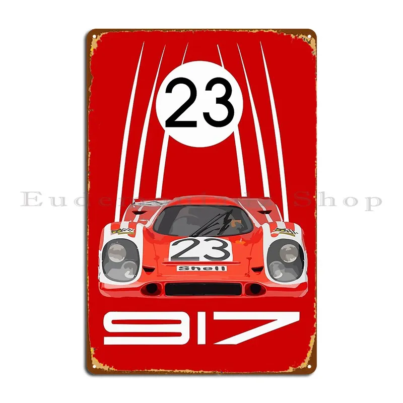 24 Hours 1970 917 No 23 Salzburg Classic Livery Metal Plaque Poster Club Kitchen Club Designing Plaques Tin Sign Poster