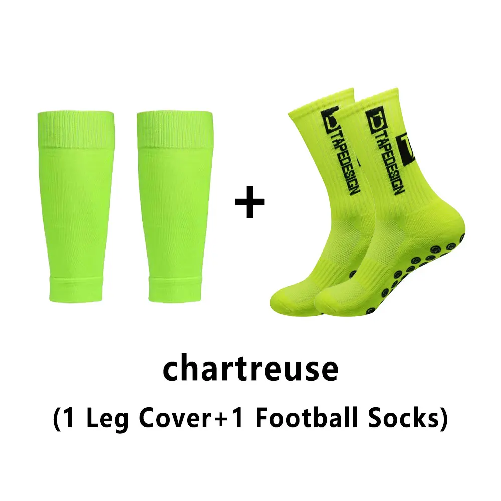 1 Set High Elastic Football Shin Guards Socks Leg Coveradult Youth Outdoor Sports Protective Equipment Non-slip Soccer Socks