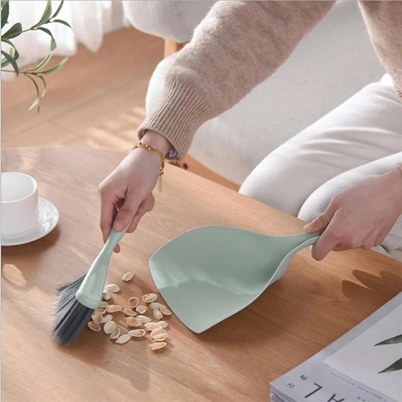 Mini Cleaning Brusper Garbage Cleaning Shovel Table Household Cleaning Toolsh Small Broom Dustpans Set Desktop Sweep