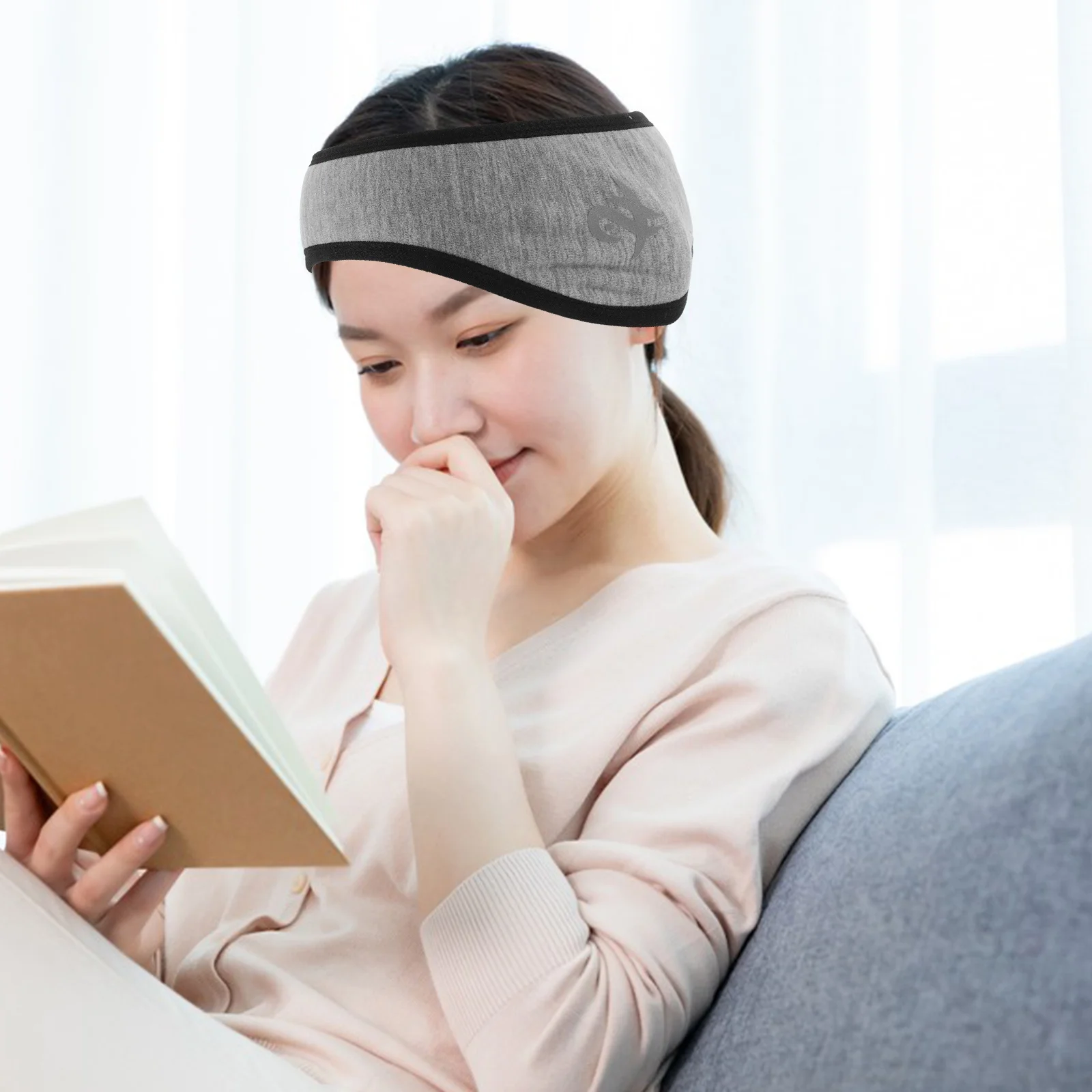 

Ear Muff for Sleep Light Grey Thermal Windproof Sleeping Ear Muffs Noise Reduction Comfortable Fit for Cold Weather Rest