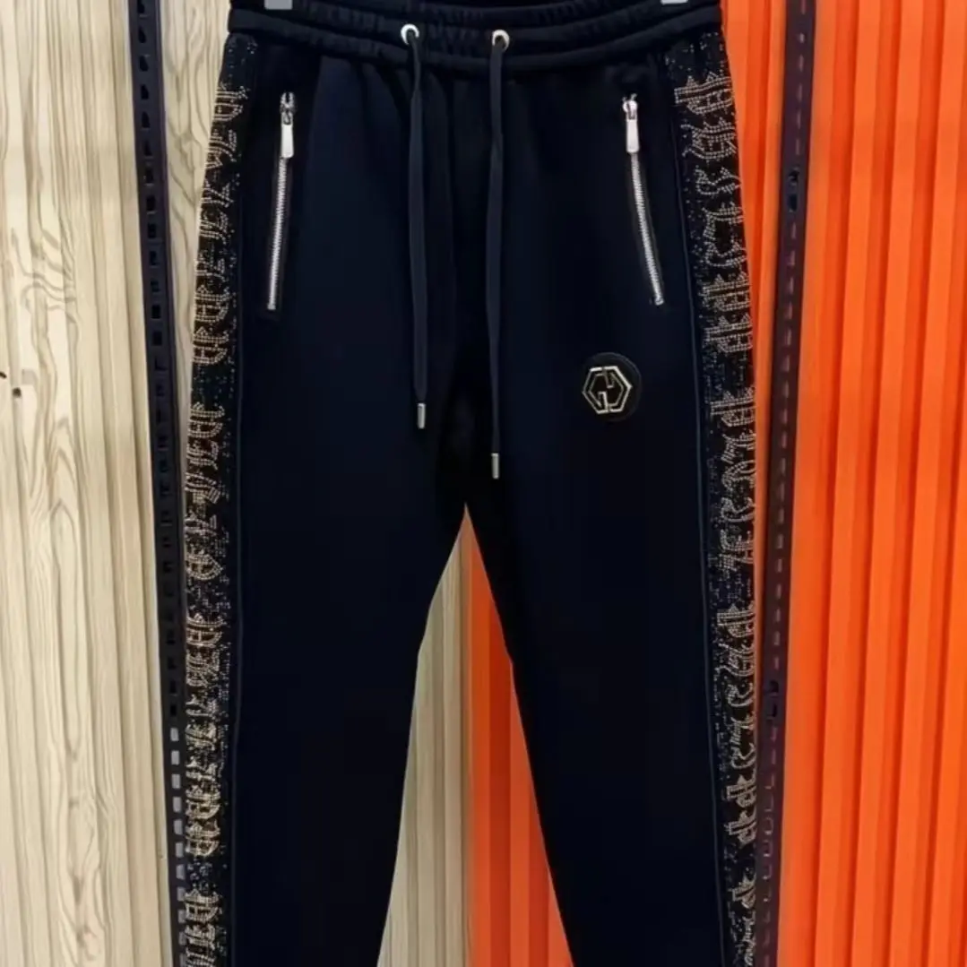 2025 الربيع والخريف الاتجاه الجديد مقنعين الرياضة قطعتين دعوى وسيم الرجال عادية الخفيفة الفاخرة البدلة #3