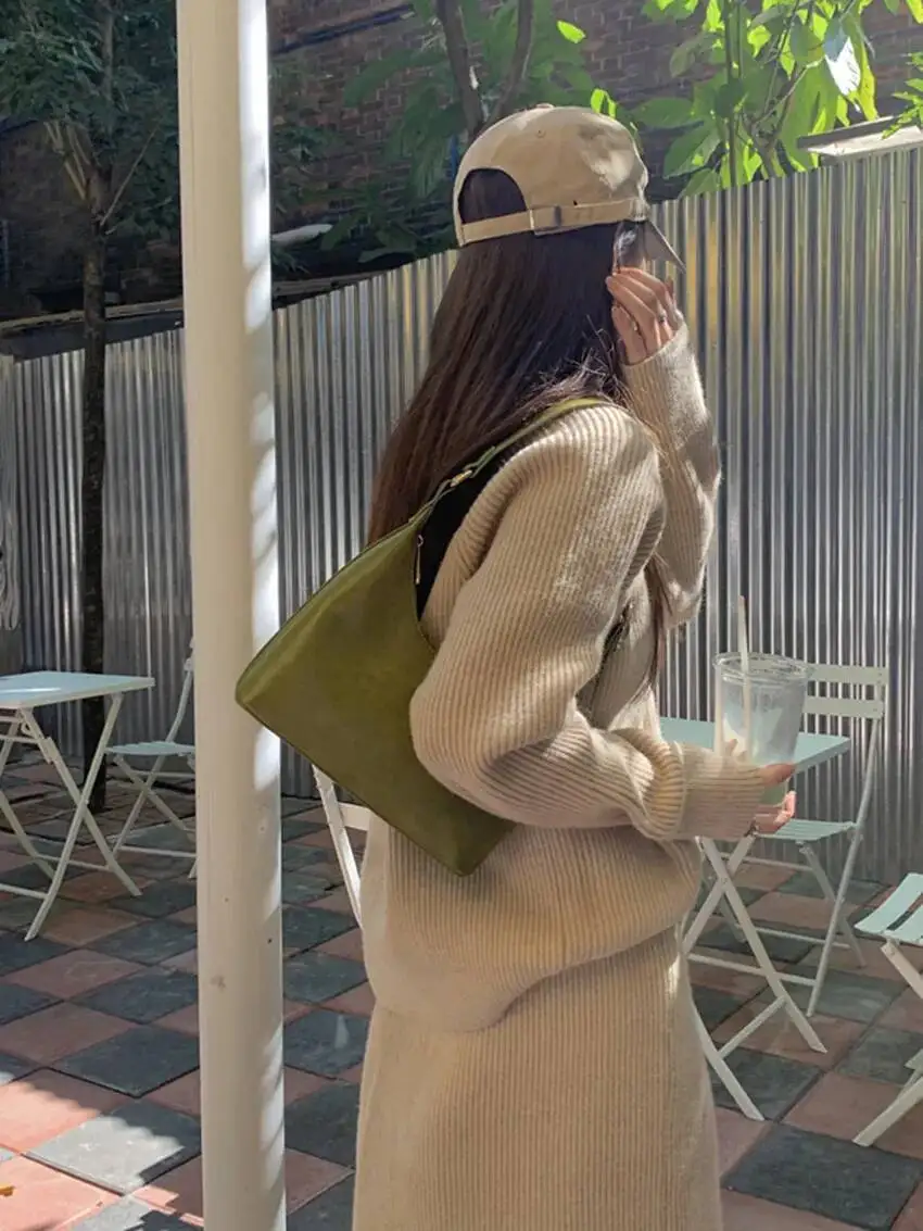 Bloom PU Leather Solid Handbags Women Spring Zipper Casual Tote Shoulder Female Haruku High Street Bag Ladies