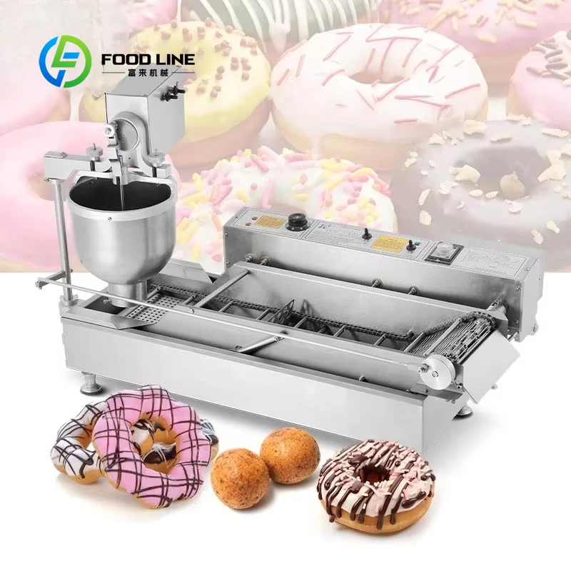 Customized size Bakery Gas Fully Automatic Price Small Donut Ball Fryer