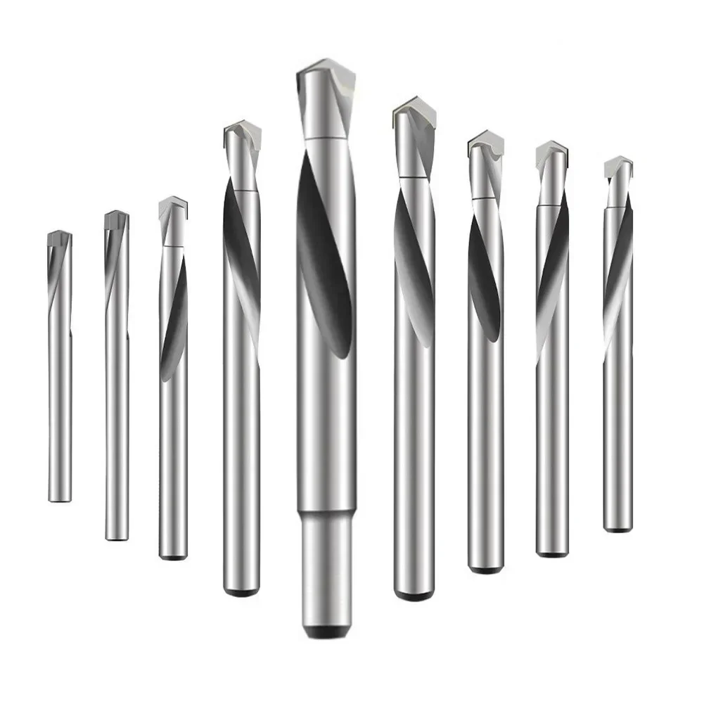 2/5pcs Alloy Drill Bit Ungsten Steel Hard Drill Full Drilling Iron Stainless Steel Drilling Special Super Hard Fried Dril 3-12mm