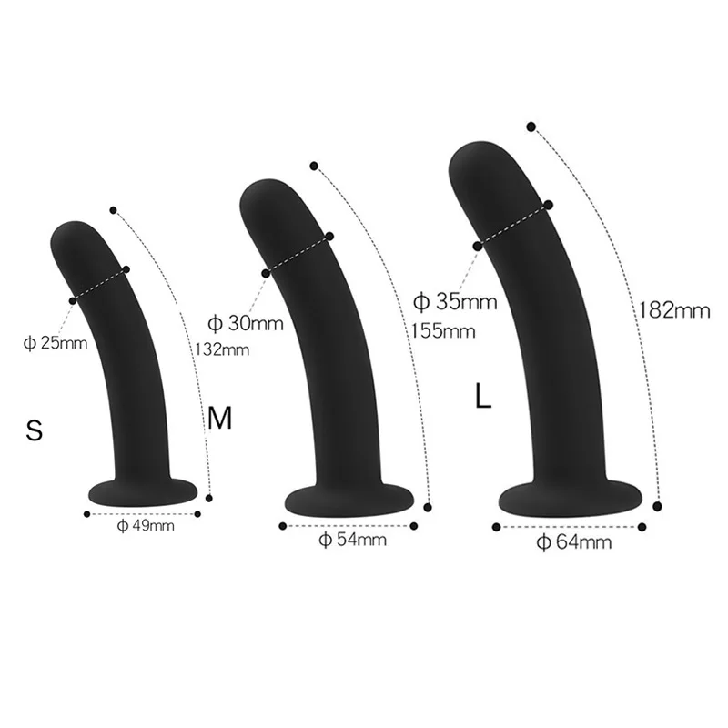 3pcs/Set Anal Plug Solid Silicone Anal Dildos For Women Men Sex Toys Beginning Butt Plug With Suction Cup Prostate Massage