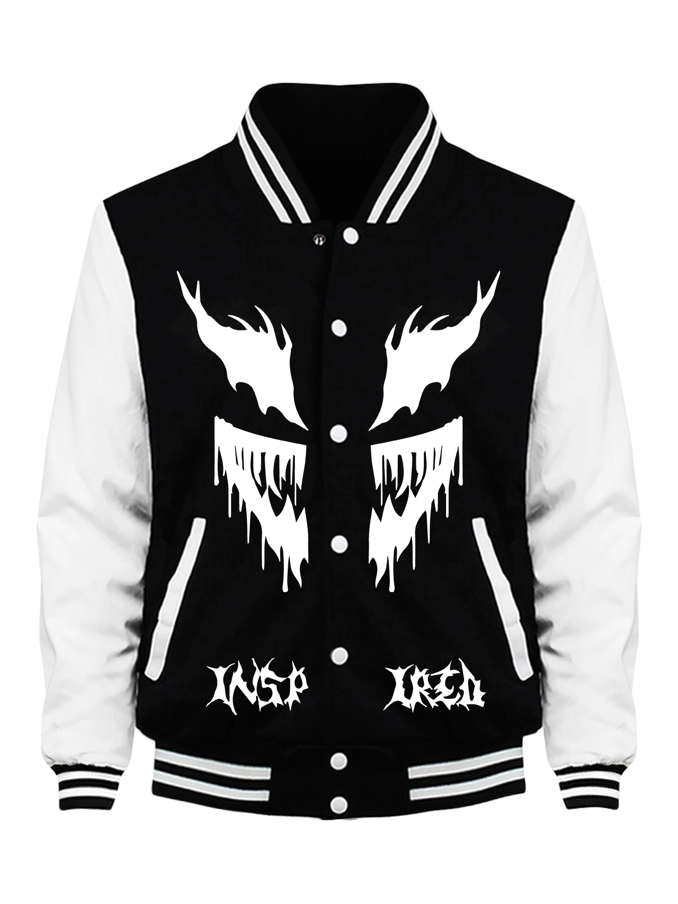 

Stamps Combined Together Print Jackets Men Casual Pocket Baseball Coat Fashion Loose Top Autumn Street Vintage Unisex Clothing