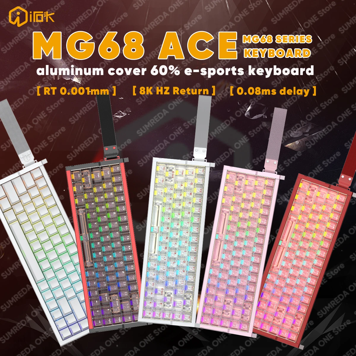 

IROK MG68 Ace MG68 Plus MG68 Pro MG68 MAX mini Aluminum Magnetic Gaming Mechanical Keyboard 60% Rapid Trigger Gamer Keyboard