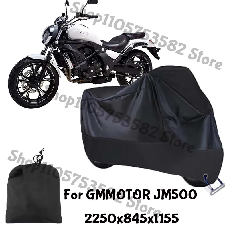 Motorcycle Full Covers For GMMOTOR JM500 Car Outdoors Sun Protection Dust No Ear Thickened Oxford Clothcover Accessories