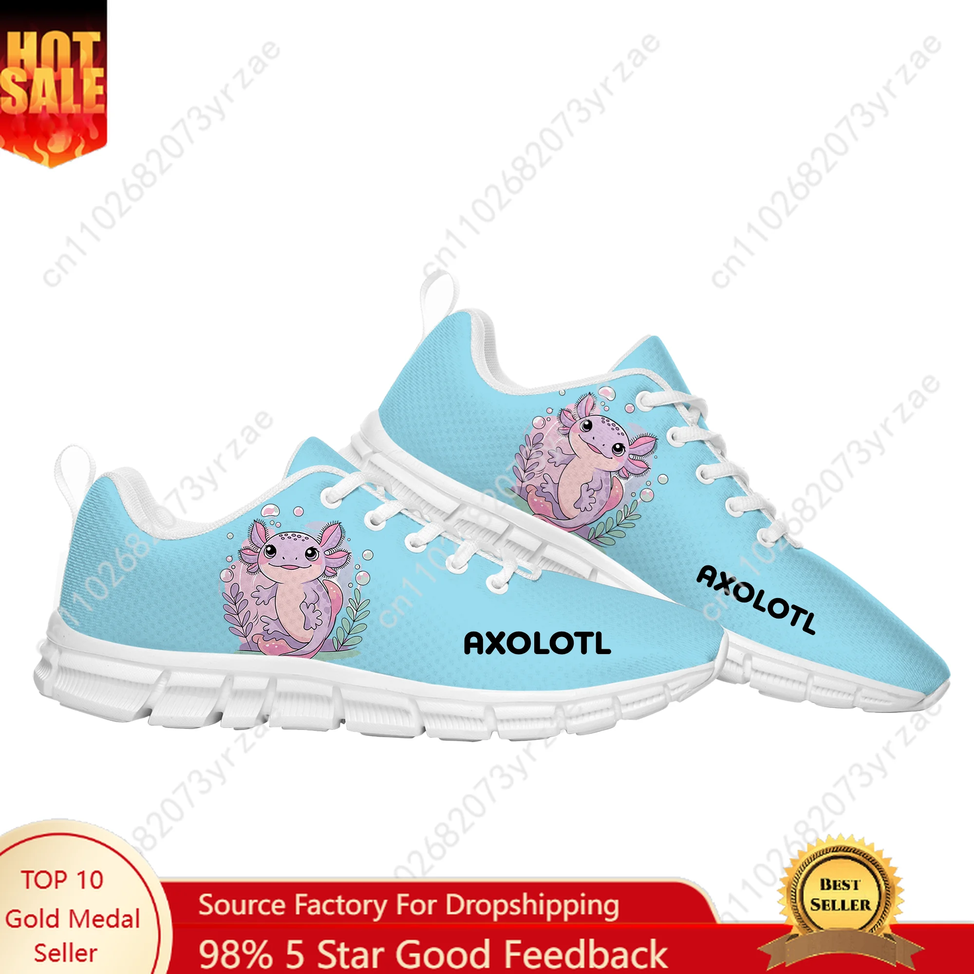 

Axolotl Sneakers Men Women Teenager Customized Sports Shoes High Quality Personalized Fashion Casual Pattern Print Custom Shoes