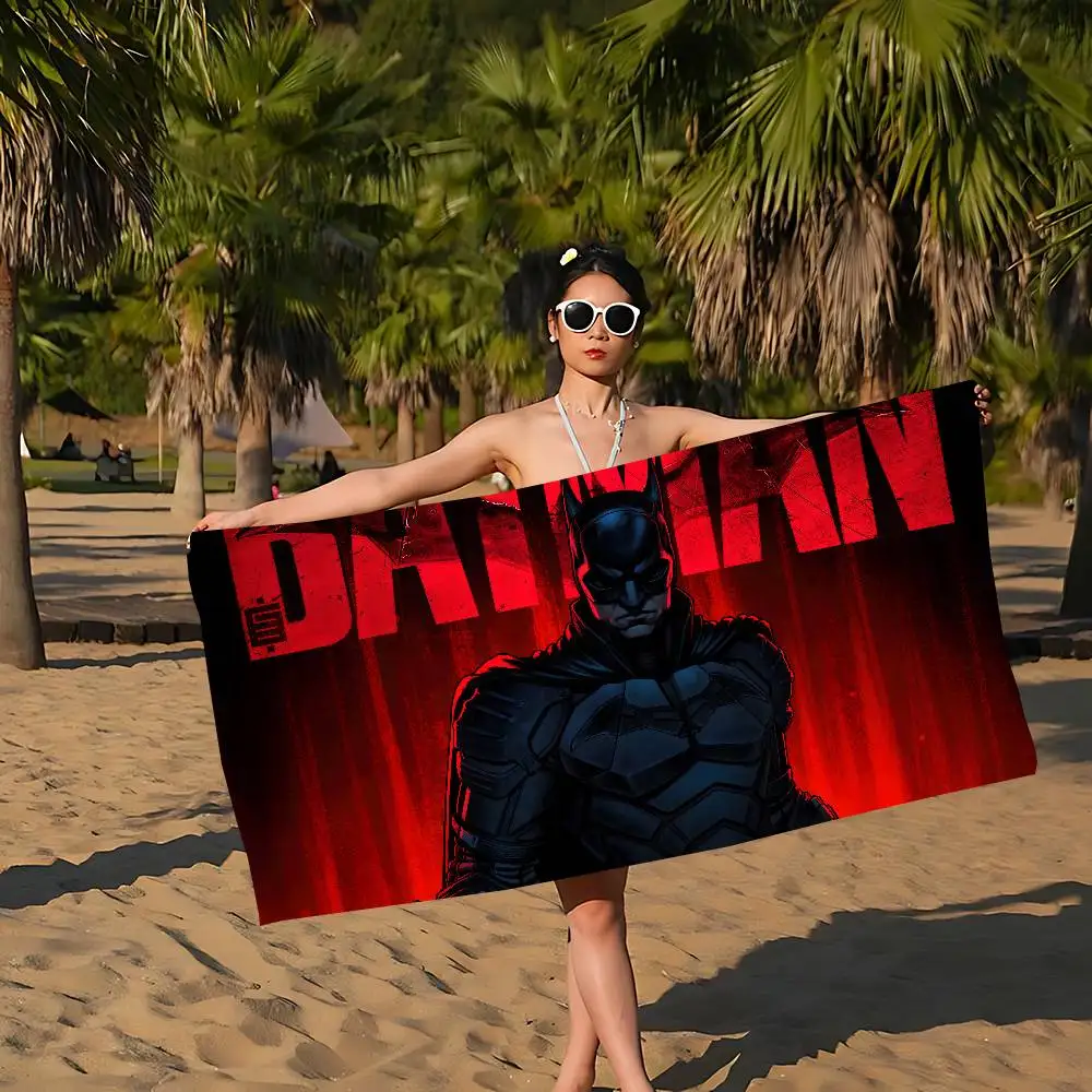 B-Batmans Beach Towel Colorful Bath Towels for Girl Microfiber Quick Dry Custom Sand Free Beach Yoga Spa Gym Pool