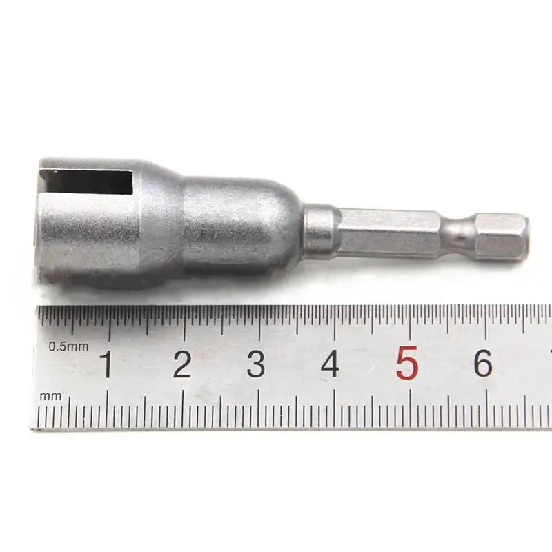 Chave de soquete sextavada 65mm longo cromo vanádio aço multi-função universal chave de soquete adaptador de chave de fenda elétrica