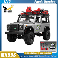 Panda Version MN99S 1:12 Rc Car Upgraded MN 99S Model Retro Full-scale RTR 2.4G 4WD Remote Control Car Truck Toys Birthday Gifts
