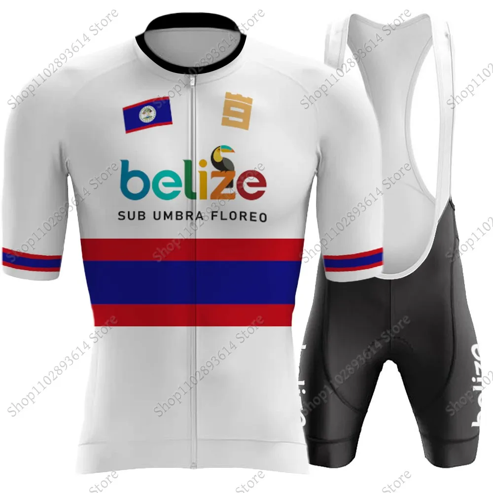 2024 Belize National Team Cycling Jersey Set Men Summer Clothing Short Sleeve Road Bike Shirts Suit MTB Shorts Wear Maillot Ropa