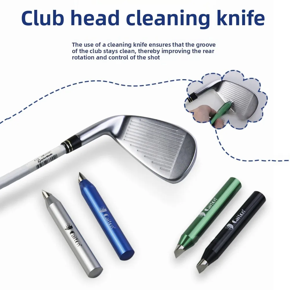 Re-groover Golf Club Cleaning Tool Sharpening Tool Square Golf Groove Cutter Tool Portable Professional Golf Club Head Cleaner