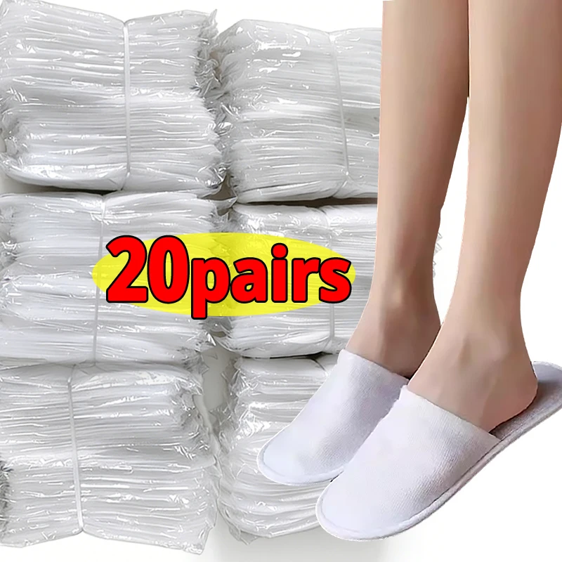 

2-20 пар одноразовых тапочек для мужчин и женщин: хлопковые шлепанцы для отелей, дома, путешествий, СПА, гостиничные, недорогие, для использования в помещении